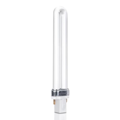 Lampe Fluorescente Compacte 9W à 2 Broches, G23 Blanc Chaud 2700K, Dimensions : 16,5 cm, 720LM, Tube Rotatif en Forme de U, Lampe à économie D'énergie, CFL, Convient Pour Couloir, Chambre, Cuisine
