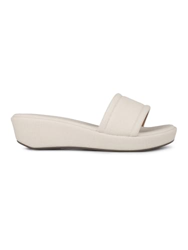 Image of Inc.5 womens Womens Cream Casual Solid Round Toe Flats Euro 43 Sandal