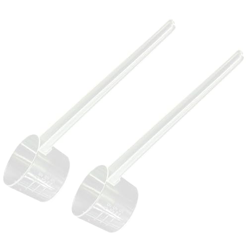Pack De 2 Cucharas Medidoras De Mango Largo, Cucharas Medidoras 5G, Cucharas Medidoras De Cocina, Cucharas Medidoras De Té Y Café, Cucharas Medidoras Con Escala, Cucharas Medidoras De Detergente