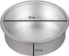 Nitika Aluminium Round Cake Mould-You can Easy Make Use for Microwave Ovens and Convection Mode.