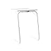 Mesa Auxiliar Plegable, Color Blanco, Medidas: 50 x 40 x 8 cm. Altura de Las Patas: Extendible de 60-75 cm. SOPORTA hasta 15 Kilos. 6 Niveles y 3 ángulos de Ajuste.