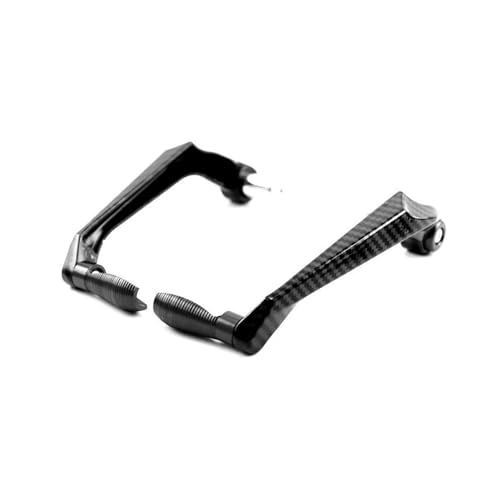 Protection en fibre carbone pour guidon de moto et levier d'embrayage