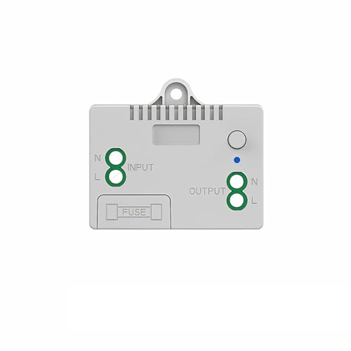 Mengshen Interruptor Inalámbrico Receptor para luz de pared Jardín Mini Receptor Interruptores de Pared Inalámbricos por Radio Solo Incluye el Receptor