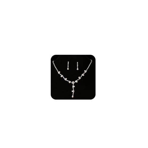 Collier de bal boucles d'oreilles mariage ensembles bijoux strass femmes