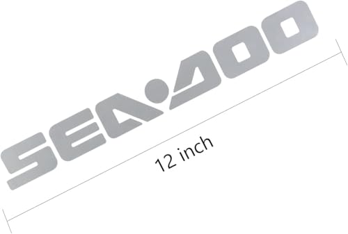 Image of 2Pc Sea Doo Seadoo Decals Stickers Fit for Boat Outboard Motor (White)