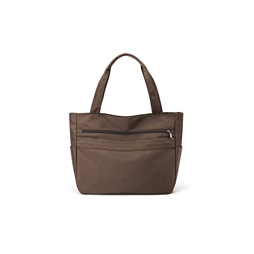 Women Nylon Handbag Waterproof Shoulder Bag Multi Pockets Top Handle Casual Lightweight Tote