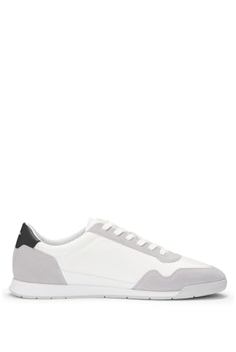 Image of BOSS Men's Titanium SL sdtxny Trainers Made of Various Materials with Suede Details and Lacing Size
