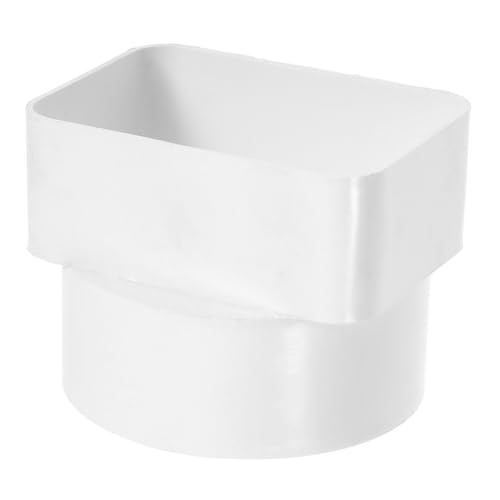 Housoutil Raccord de Gouttière Universel pour Pluviale 80 X 55 à 75 Mm Accessoire de Gouttière Extérieur rond
