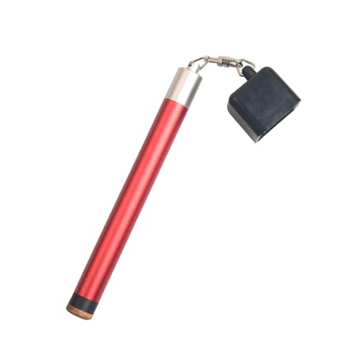 LAKE OF FIRE Square Pool Cue Chalk Holder â€“ 2-in-1 Billiard Accessory with Pool Chalk Holder & Cue Tip Tool(Red)