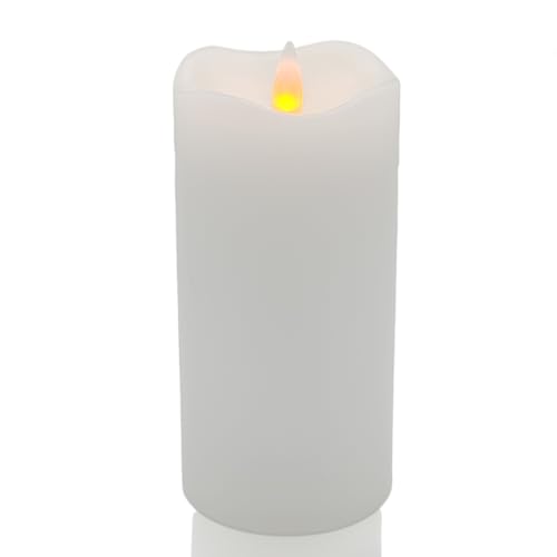 Image of Flameless LED Candles, Realistic Flickering Flame, Set of Multiple (White, 6 Inch)