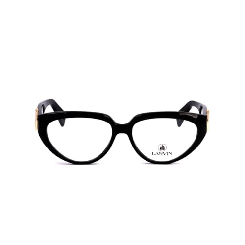 Lanvin LNV2600 001 lunettes œil de chat noires en zyl pour le style quotidien femme 55