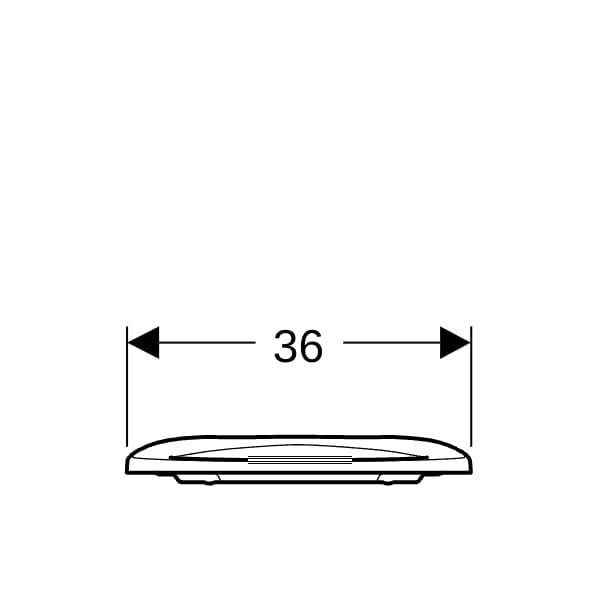 Geberit iCon siège, blanc, sans barrière, fixation par le haut, 501.875.00.1