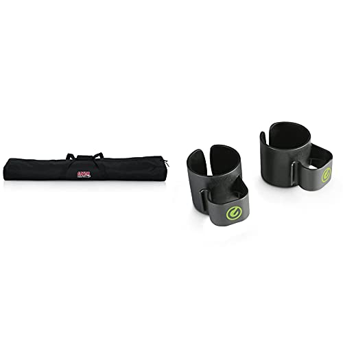 Gator Cases Stand Carry Bag With 50" Interior; Holds (2) Speaker, Microphone Or Lighting Stands (Gpa-Spkstdbg-50) & Gravity Sacc 35 B 35 Mm Speaker Pole Cable Clips (Gsacc35B) #TOP23