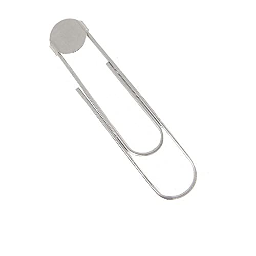 Bookmarker Paperclips with Pad - Pick Color (Qty 25, Silver)
