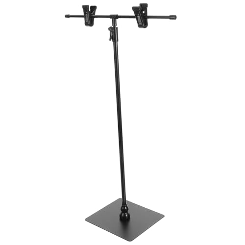 FUNOMOCYA Soporte Para Pancartas De Exhibición Ajustable De Mesa Soporte Para Póster Forma De t De Acero Inoxidable Para Tiendas y Supermercados