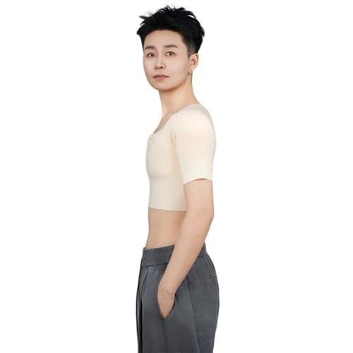 Faja pectoral para aplanar el busto con relleno muscular trans 4