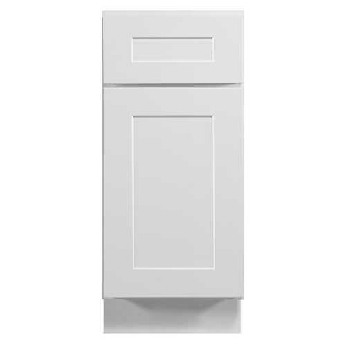 Image of Design House Brookings Kitchen Base Cabinet, 15 inch, White