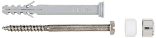 fischer - Fixation pour WC S 8 RD 80 / Blister de 2