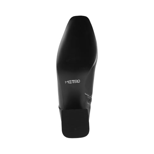 Image of Metro Women Faux Leather Sleek Slip-On Casual Boots