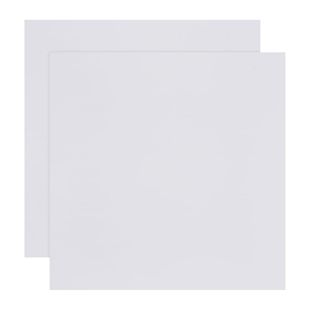 DELORIGIN 2pcs White PVC Foam Board Square Craft Foam 11.8"x11.8" Foam PVC Sheet Poster Board Lightweight Rigid Mount Board for Signboards Displays