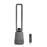 InnovaGoods® Ventilador sin aspas, ventilador con filtro purificador Bloho, ventilador portátil, ventilador torre 50w, ventilador con mando a distancia