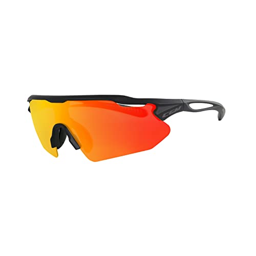 Cgm Occhiali Sportivi 770A Fly Nero|Iridium Plus Rossa S2 (18%-43%)
