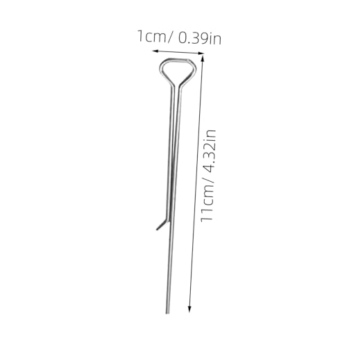 12 piezas clips metálicos para mechas de vela de acero carbono miniatura 2