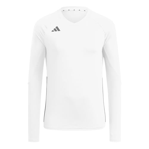 adidas Women's Volleyball Hilo Long Sleeve Jersey, White, S