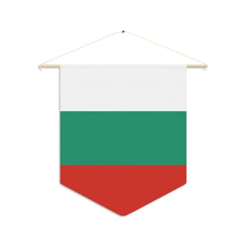Pixelforma Banderín Bulgaria - Bandera de poliéster (30 x 45 cm)