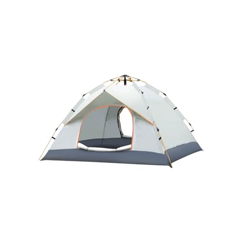 Carpa automática pop-up para camping portátil blanca miniatura 1