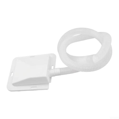 Kit de drenaje de aire acondicionado con manguera de 300 cm y embudo cuadrado para ventanas portátiles divididas y rv aires acondicionados, color blanco