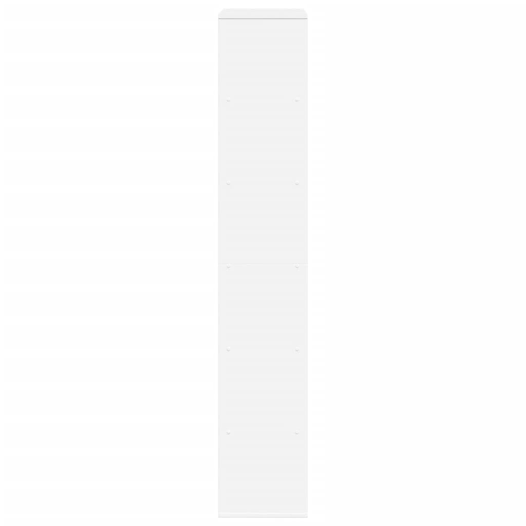 Divisorio bianco, 100 x 33 x 187,5 cm, in legno con 12 scomparti aperti, scaffale versatile per soggiorno, studio, corridoio e camera da letto, robusto mobile organizzativo