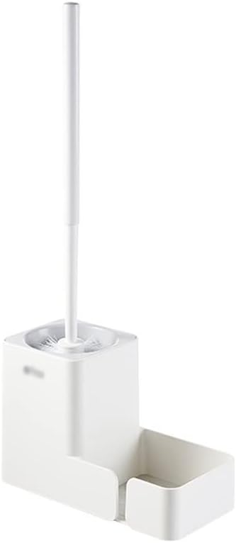 Toilet Brush Holder Toilet Brush Holder Household Wall-mounted Toilet Cleaning Brush Bathroom Long-handled Soft Hair Cleaning Brushs, Toilet Bowl Brush with Shelf Set Toilet Brush Holders