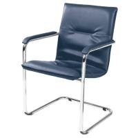 Nowy Styl Rumba Chrome V53N Visitor Chair Blue Pack of 2