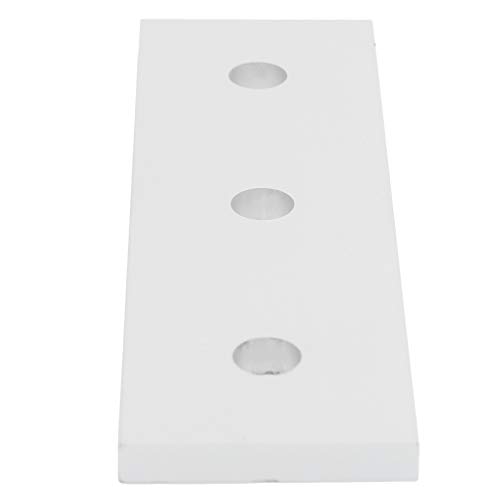Placas de unión planas 4040 para paneles de refuerzo y madera plateadas 4