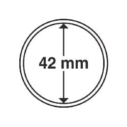 Leuchtturm 318006 – Cápsulas Para Monedas Con Diámetro Interior De 42 Mm – Pack De 10, Plástico Acrílico Antirrayas, Protección Segura Para Monedas Y Medallas