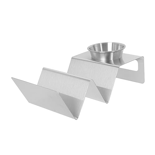 1 Set Tortilla Stand Stainless Steel Taco Holder Taco Rack Stainless Steel Taco Rack Home Taco Rack Sliver Taco Holder Kitchen Gadget Storage Rack Home Taco Holder