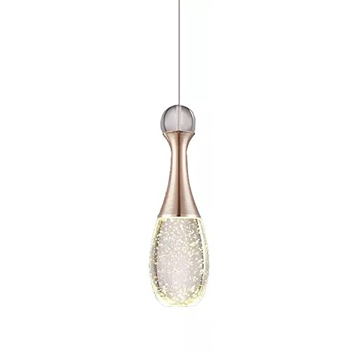 Lámpara de techo LED de burbujas luz fría 6000K moderna con cristal industrial 2 uds