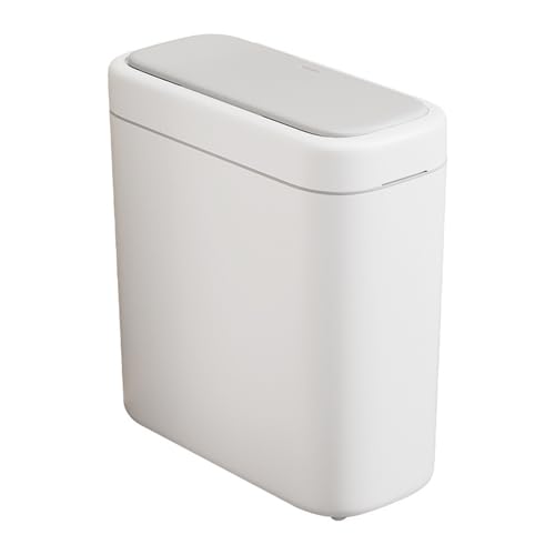 Papelera de baño estrecha e impermeable que elimina olores