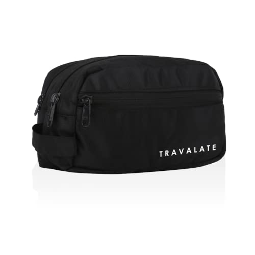 Travalate 9cms Polyester Toiletry Bag (Black_Tr1323) (Image - 1)