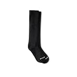 Red Wing Shoes Everyday Work Medium Weight Over-the-Calf Socks, Stretchable Cotton/Nylon/Polyester Blend, Black, 9-12 (1 pair)
