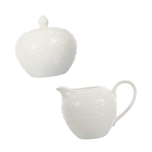 Lurrose 2個 セラミック製ミルクジャグ シュガージャー 耐久性のある家用ミルクケトル 多用途クリーマー コーヒーやジュースにも対応 飲食