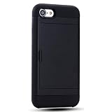 [La Momo] 互換品 iPhoneSE3/SE2/7/8 ケース 背面 カード収納 アイフォン16 プロ iPhone16カバー 耐衝撃 カード入れ スライド式 スマホカバー 防塵 ICカードケース 耐久性
