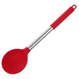 GARVALON Silikon Kochlöffel Rot Antihaft Küchenutensil Hitzebeständig und Vielseitig Lebensmittelecht Schonend für Pfannen zum Rühren Braten und Salatservieren