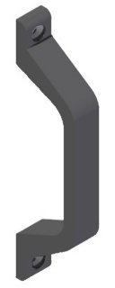 tecnac. S.L. – Anse poignée Aluminium sans plaque noire 136 mm