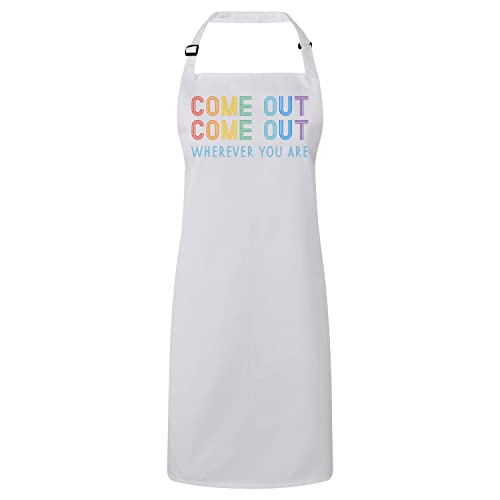 Tablier cuisine LGBTQ+ anti-tache tablier ajustable de cuisine noir