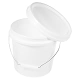 contenedores de obra de segunda mano en valencia Cubos de plástico con asas: tamaño moderado adecuado para una variedad de usos, puede usarlo para almacenar diferentes artículos, cubo de plástico