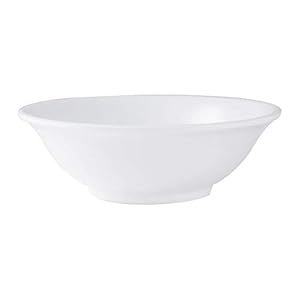 Thunder Group Nustone white melamine dinnerware collection 6.875 inch – 22 oz rimless bowl, comes in dozen