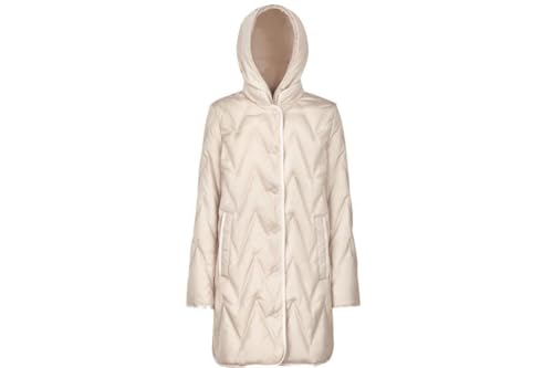 Geox Cazadora W5626E Plummery en Color Natural - Mujer Color: Natural Talla: 42