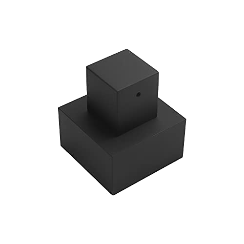 Acabamento Para Registro Preto Fosco Quadrado 3/4 Metal